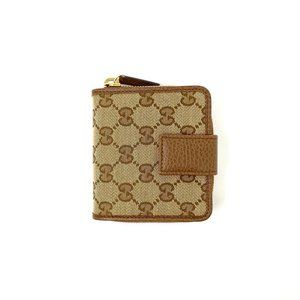 Gucci GG Canvas Compact French Wallet